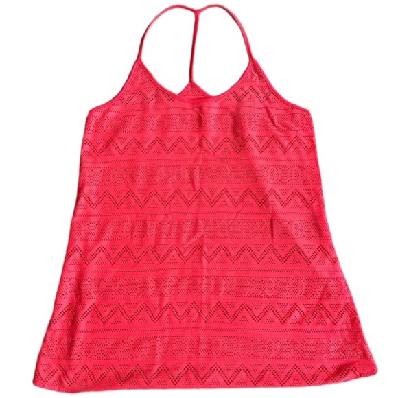 Victoria’s Secret PINK Coral Pink Mesh Swim Coverup - Picture 2 of 5